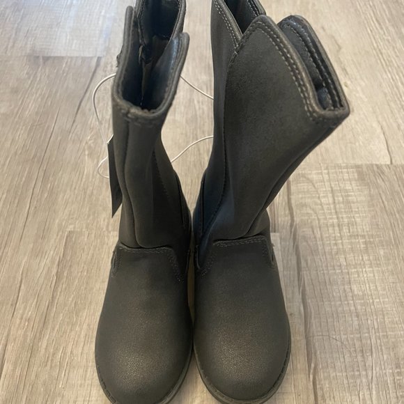 NWT Cat & Jack Girls Zipper Boots - Picture 3 of 4